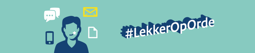 Header nieuwsbrief campagne #LekkerOpOrde