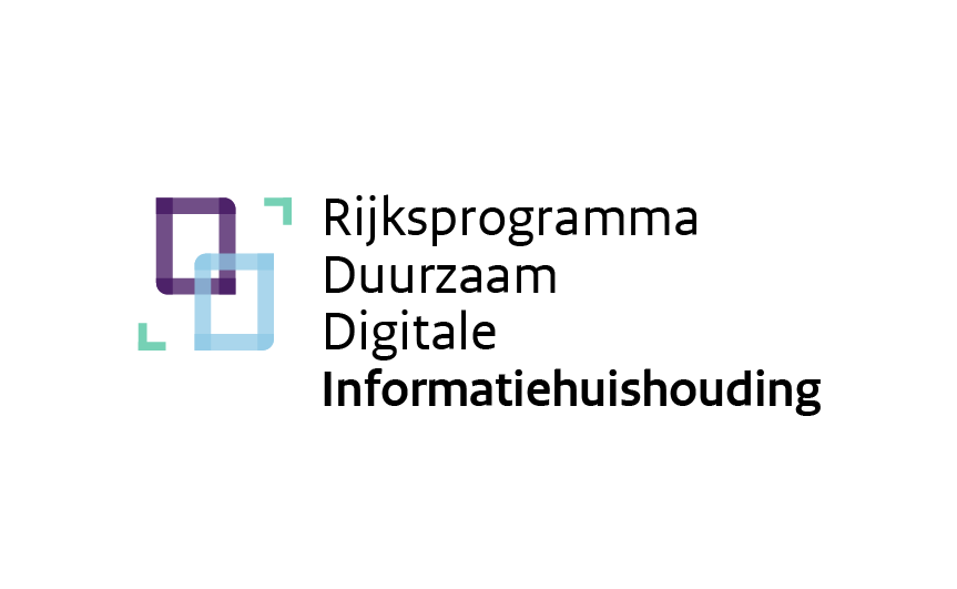 logo Rijksprogramma Duurzaam Digitale Informatiehuishouding, link naar pagina over de organisatie van RDDI